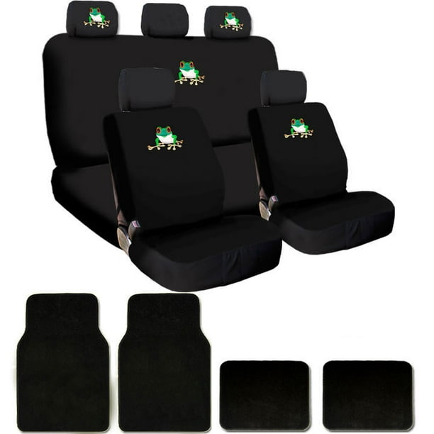 For Kia New Paws Car Truck SUV Seat Covers Headrest Floor Mats Full Set